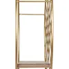 Lentynos Natūralus Auksinis Metalinis Medžio 43 x 13 x 43 cm