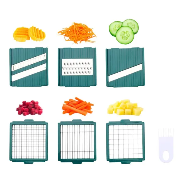 Alpina - Mandoline / multifunctional vegetable slicer with 6 blades 27.5x11x10.8 cm
