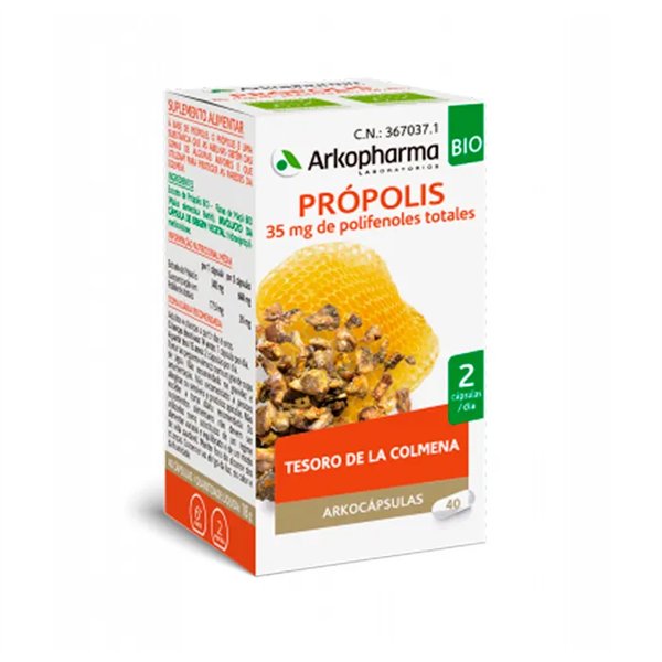 Arkopharma Arkocápsulas Propolis 40 kapsulių