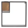 Lentyna 36 x 12 x 36 cm Juoda Auksinis Metalinis