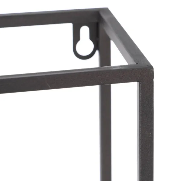 Lentyna 36 x 12 x 36 cm Juoda Auksinis Metalinis