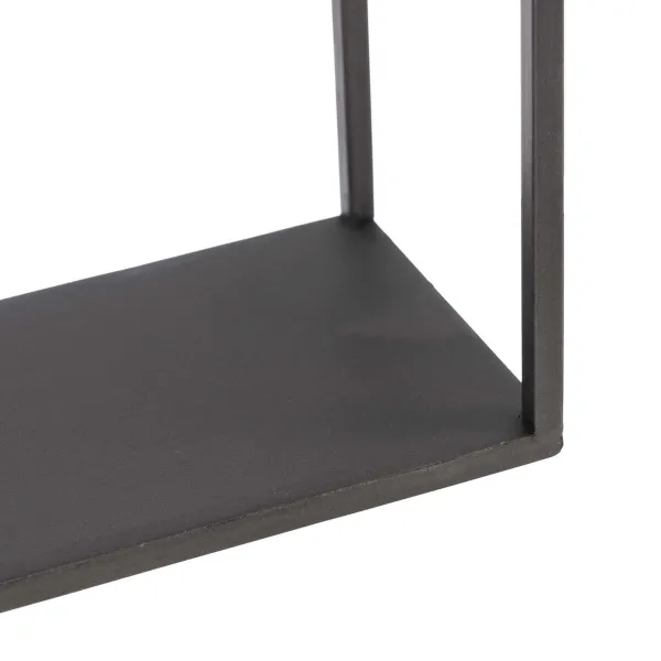 Hyllyt 36 x 12 x 36 cm Musta Kullattu Metalli