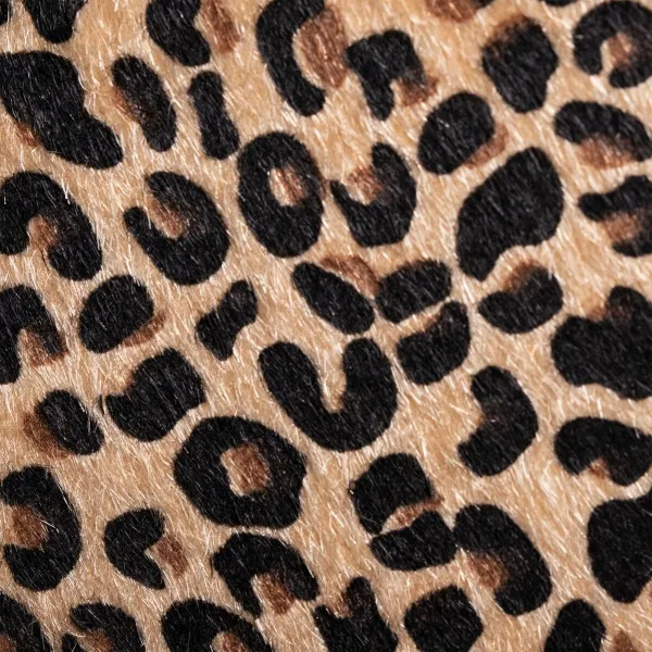 Sienas pulkstenis 48 x 3,5 x 48 cm Sintētiska Auduma Metāls Leoparda