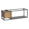 Hyllyt 40 x 12 x 13,5 cm Musta Kullattu Metalli
