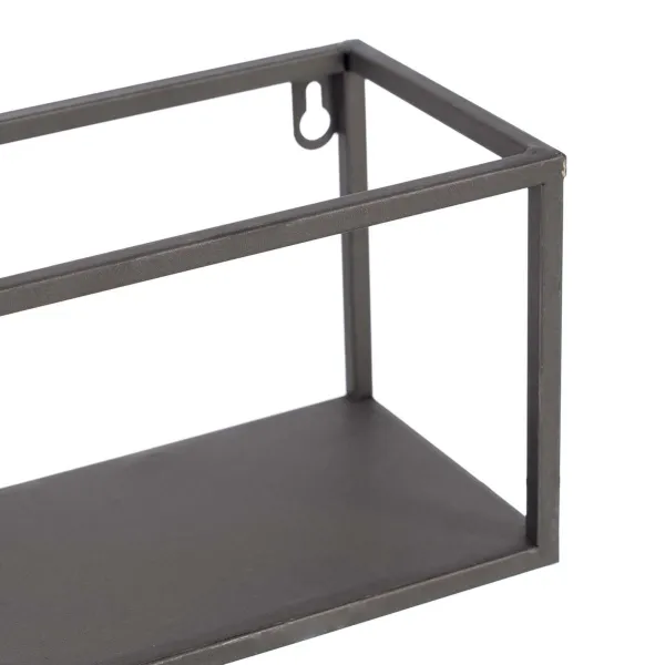 Plaukti 40 x 12 x 13,5 cm Melns Bronza Metāls