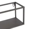 Shelves 40 x 12 x 13,5 cm Black Golden Metal
