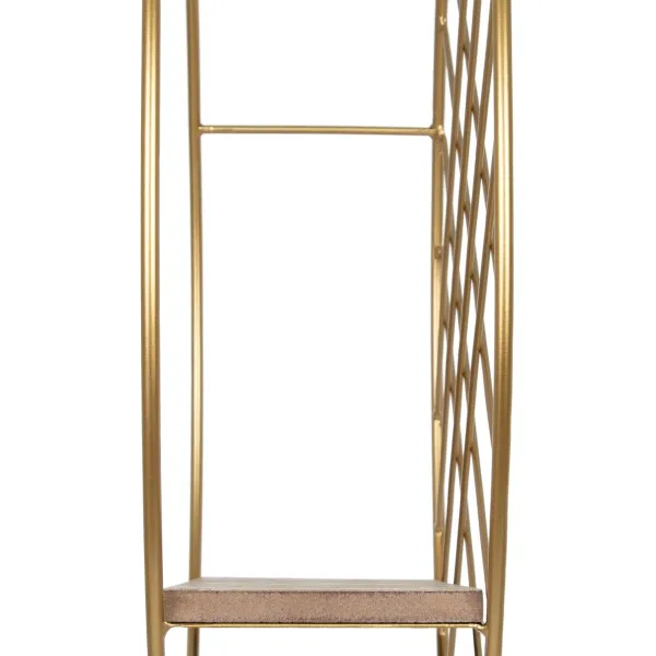 Planken 51 x 14 x 51 cm Dabisks Bronza Metāls Koks