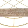 Lentynos 51 x 14 x 51 cm Natūralus Auksinis Metalinis Medžio