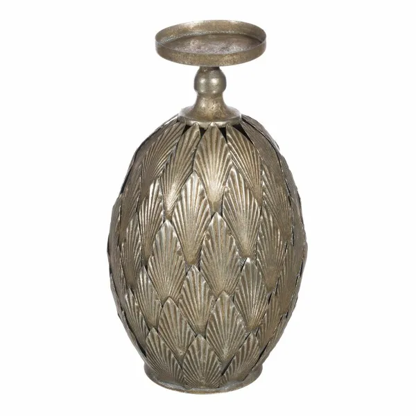 Kynttilänjalka 15,5 x 15,5 x 28 cm Metalli Hopea