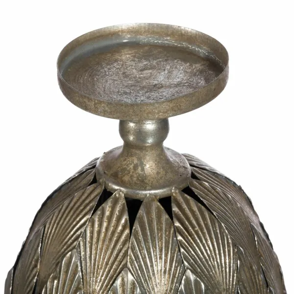 Svečturis 15,5 x 15,5 x 28 cm Metāls Sudrabs