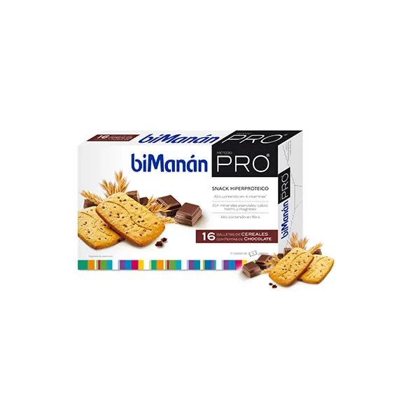 Bimanán Pro Biscuits Cereals With Choco Nuggets 16 Units