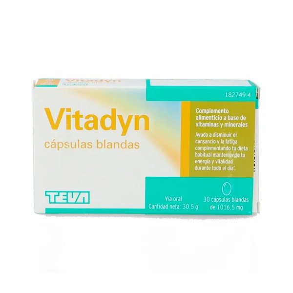 Teva Vitadyn 30 mīkstās kapsulas