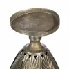 Svečturis Metāls Sudrabs 18 x 18 x 35 cm