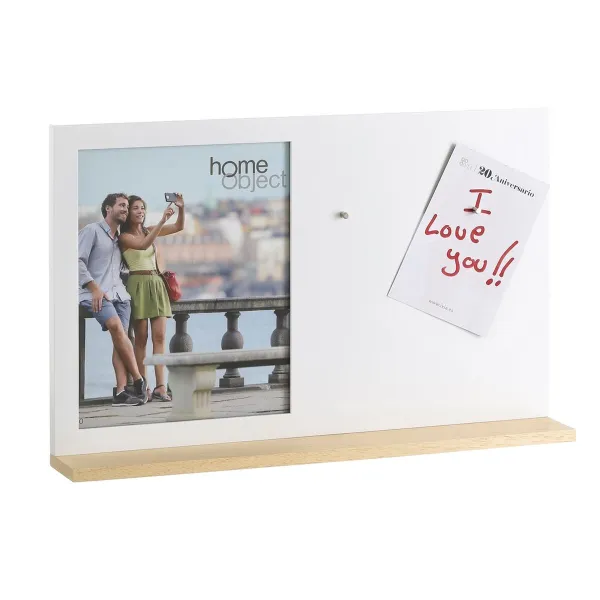 Foto rāmis Balts Koks Stikls Gobas koks 46,5 x 7 x 29,5 cm