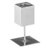 Svečturis 9 x 9 x 15 cm Metāls Sudrabs
