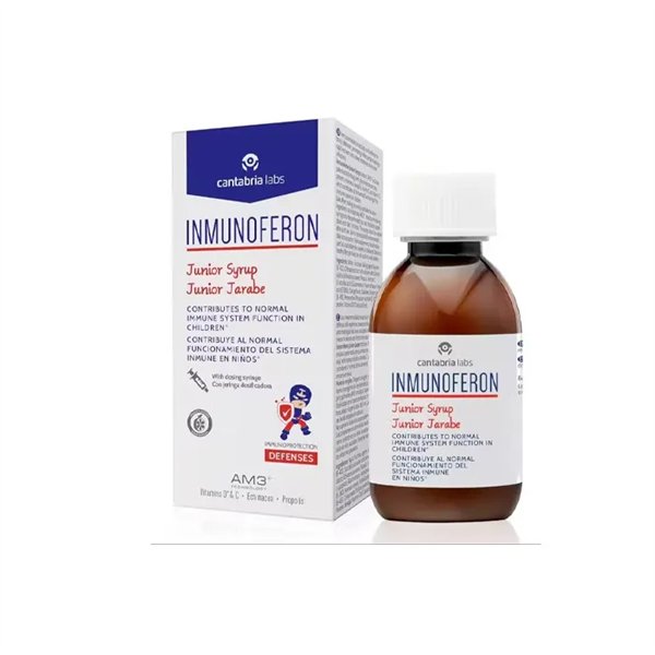 Multivitaminų ampulės Inmunoferon Junior Sirupas