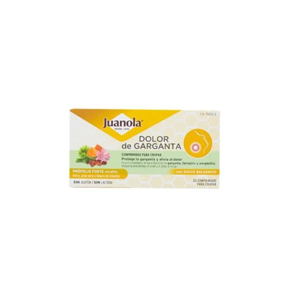 Juanola Propolis Forte 20 čiulpimo tablečių