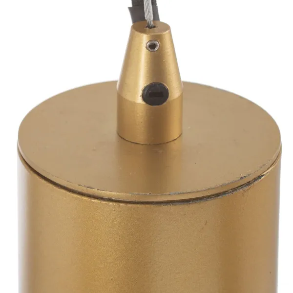 Потолочный светильник 22 x 22 x 120 cm Стеклянный Позолоченный Металл