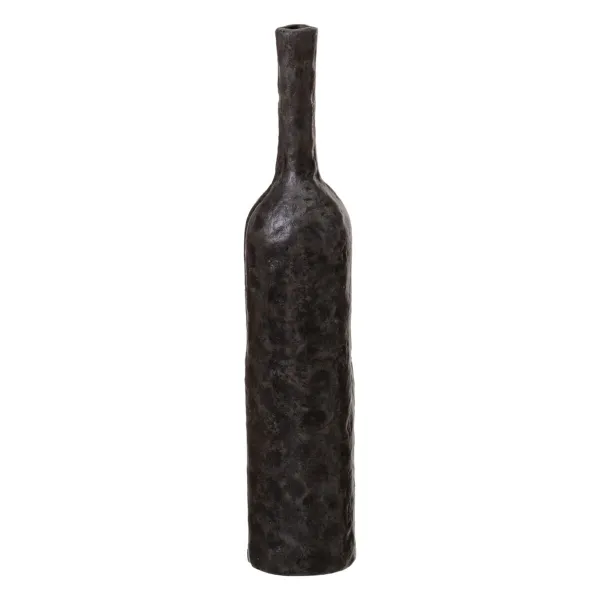 Vāze 9 x 9 x 44,5 cm Pelēks Alumīnijs