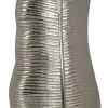 Maljakko Metalli Hopea 17 x 9 x 44 cm