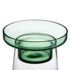 Candleholder 16,5 x 16,5 x 35 cm Green Glass