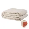 Vuodepeite (viltti) 230 x 280 cm Beige Tummanpunainen