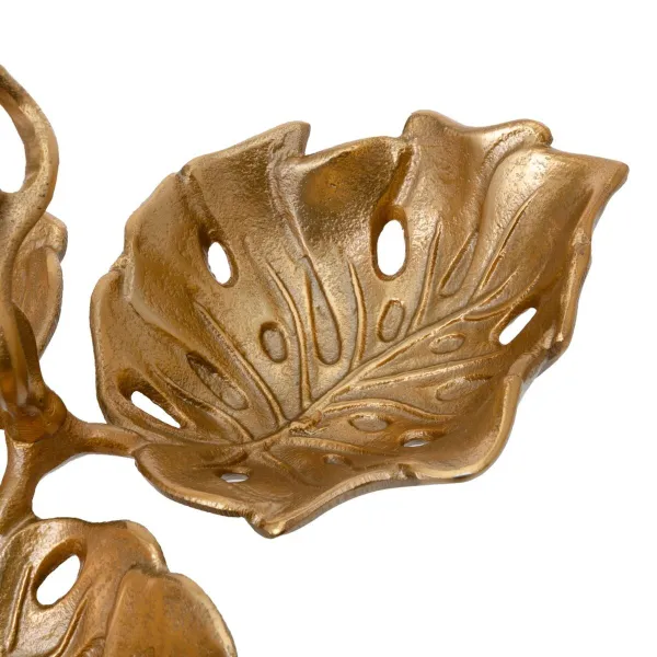 Centerpiece Golden Aluminium 28,5 x 28,5 x 20 cm
