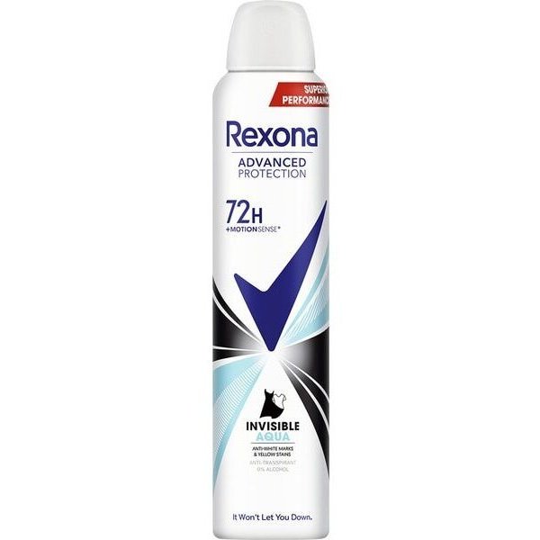 Pihustav deodorant Rexona Invisible Aqua 200 ml