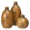 Maljakko 17,5 x 17,5 x 18 cm Keraminen Sinappi