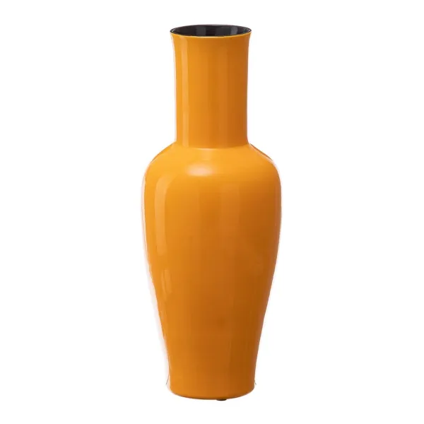 Vāze 18 x 18 x 46,5 cm Keramika Dzeltens