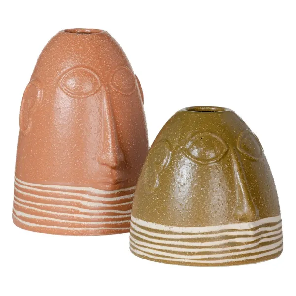 Maljakko 18 x 17 x 16 cm Keraminen Ruskea