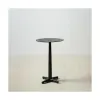 Side table 59 x 40 x 40 cm Black Aluminium
