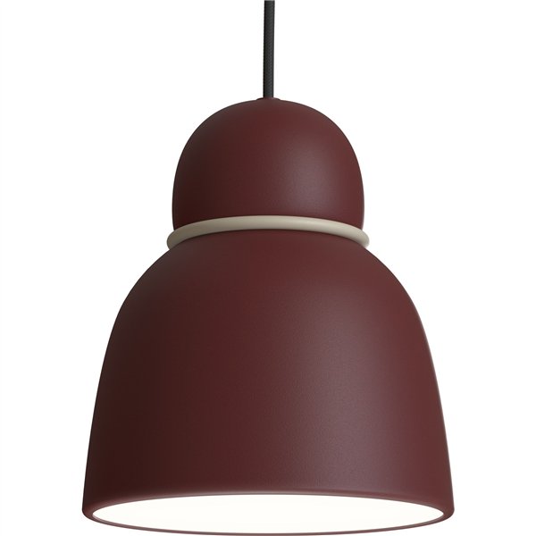 Pendant Bird Ø17,3 dark red/sand