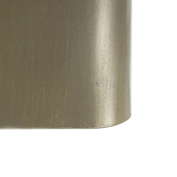 Šoninis staliukas 50,5 x 50,5 x 51 cm Stiklas Juoda Auksinis Metalinis