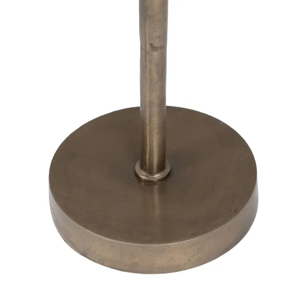 Šoninis staliukas 41 x 31,5 x 49 cm Stiklas Auksinis Metalinis