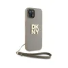 DKNY Wrist Strap Stock Logo - Case for iPhone 15 / 14 / 13 (Beige)