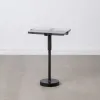Вспомогательный стол 41 x 32 x 59 cm Стеклянный Чёрный Металл