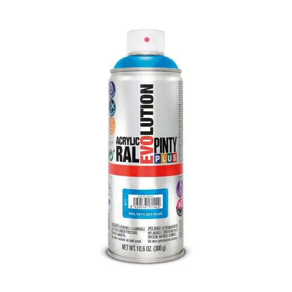 Smidzināma krāsa Pintyplus Evolution RAL 5015 400 ml Sky Blue
