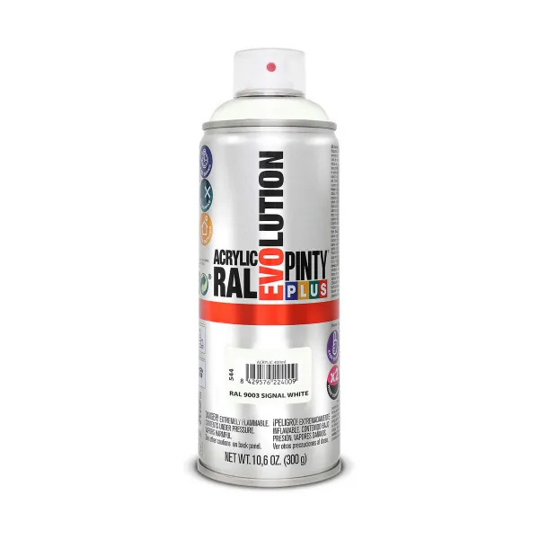 Purškiami dažai Pintyplus Evolution RAL 9003 400 ml Signal White