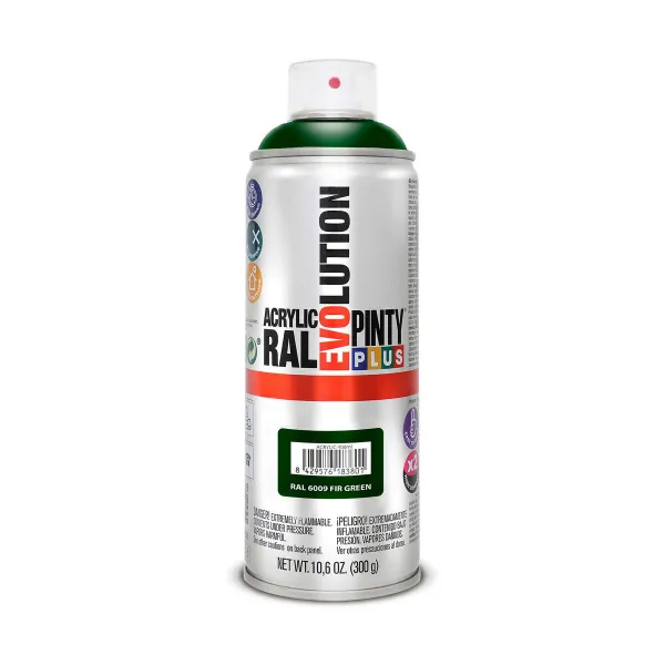 Аэрозольная краска Pintyplus Evolution RAL 6009 400 ml Fir Green
