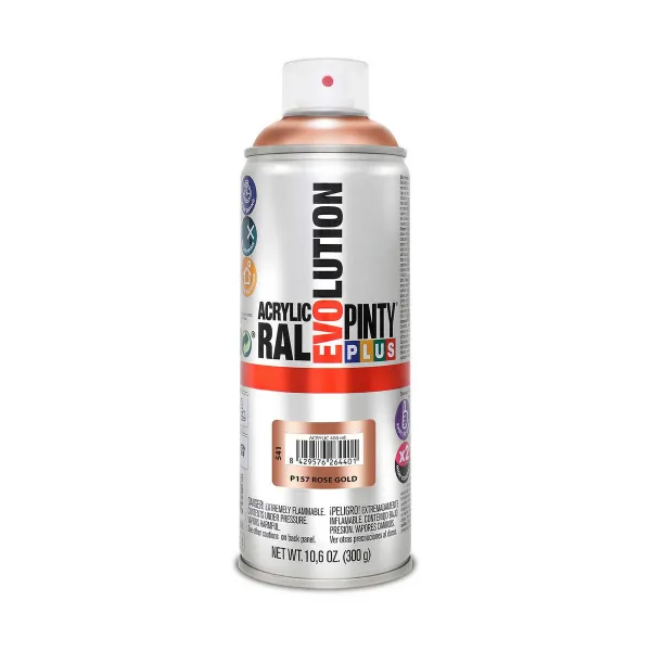 Аэрозольная краска Pintyplus Evolution P157 400 ml Красное золото
