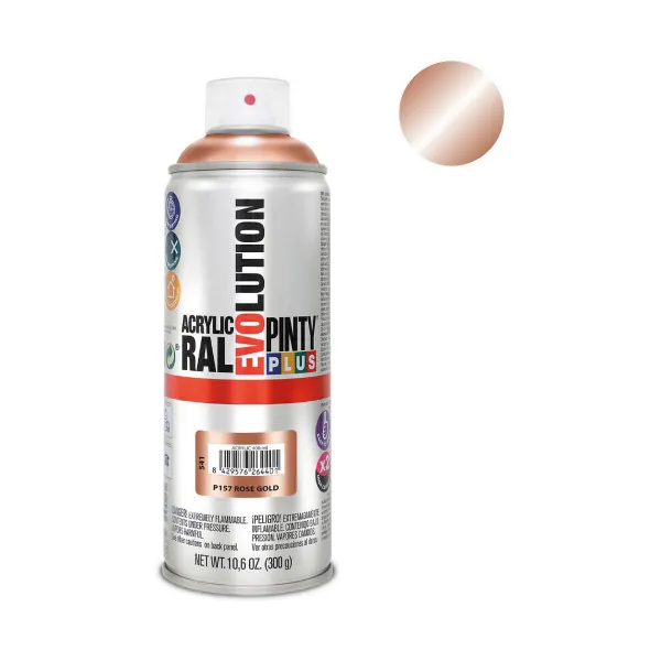 Smidzināma krāsa Pintyplus Evolution P157 400 ml Rozā zelts
