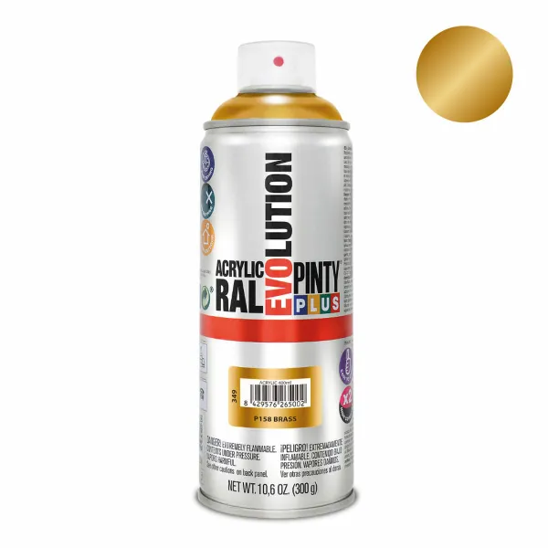 Purškiami dažai Pintyplus Evolution P158 400 ml Žalvaris
