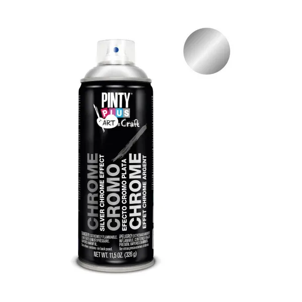 Purškiami dažai Pintyplus Art & Craft C150 Chromas 400 ml Sidabras