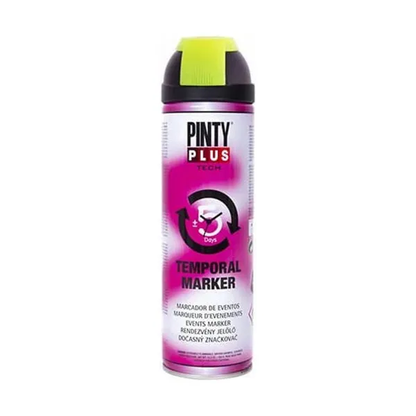 Аэрозольная краска Pintyplus Tech T146 временный Жёлтый 500 ml