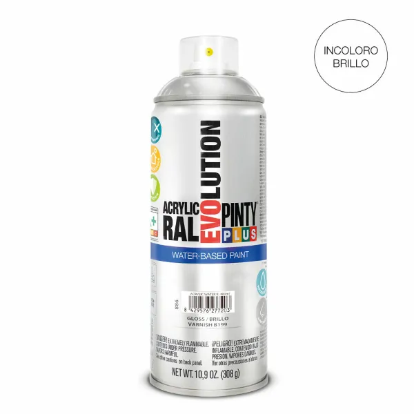 Lakkaspray Pintyplus Evolution B199 Vesipohjainen 400 ml Väritön