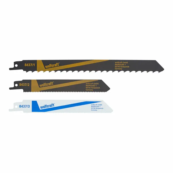Sahanterä Wolfcraft 8437000 3 Kappaletta