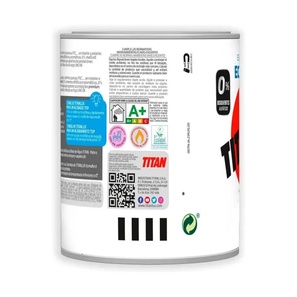 Akryylilakka Titanlux 00t056614 Akryylilakka Valkoinen 250 ml Ekologinen