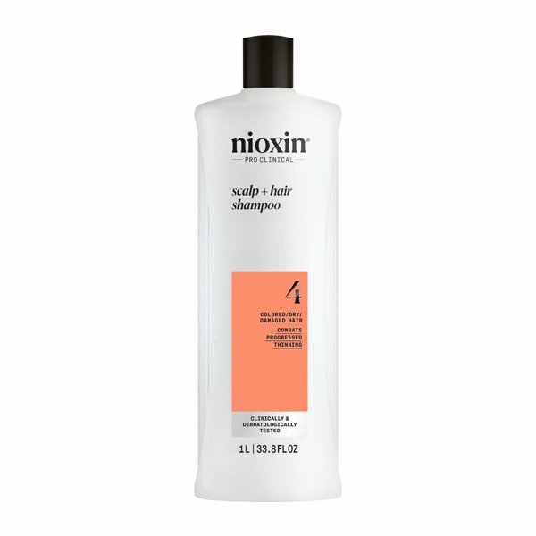 Nioxin Sistema 4 - Champú - Cabello Teñido y Dañado Con Debilitamiento Avanzado 1000ml