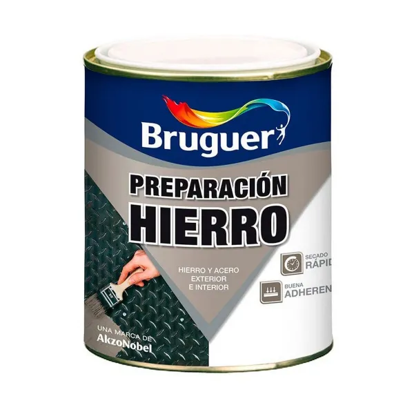 Primer Paint Bruguer 5322601  Grey Matt Printing Iron Fast drying